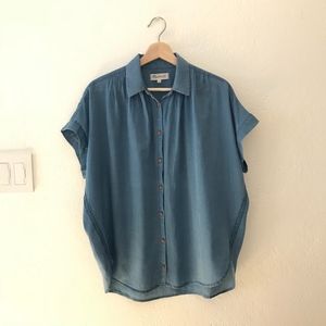 Madewell Central Short Sleeve Cotton Shirt Small